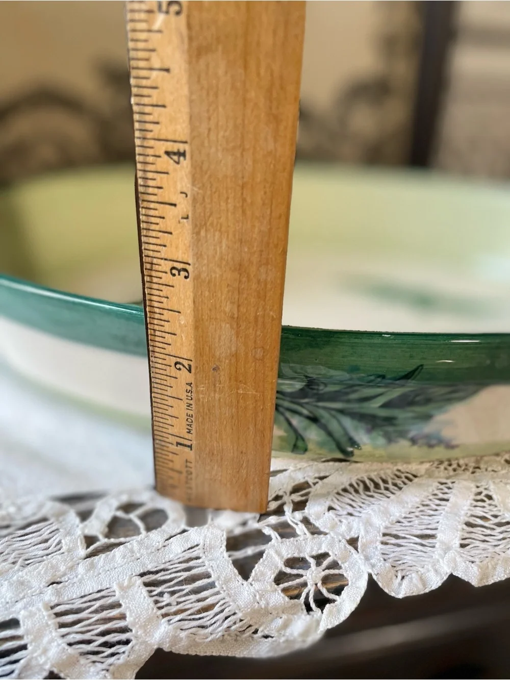 Williams Sonoma Ceramic botanical casserole dish culinary herbs